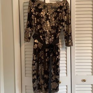 Tadashi Shoji Sequin Midi Dress size 6